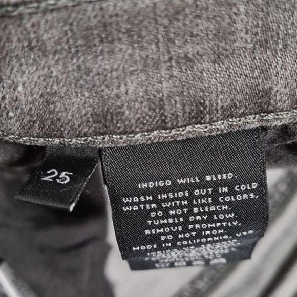 J Brand Skinny Jeans Borderline Gray Size 25 - Picture 6 of 7